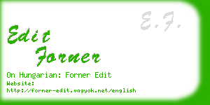 edit forner business card